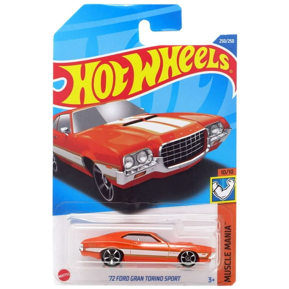 Hot Wheels Muscle Mania '72 Ford Gran Torino Sport Diecast Car