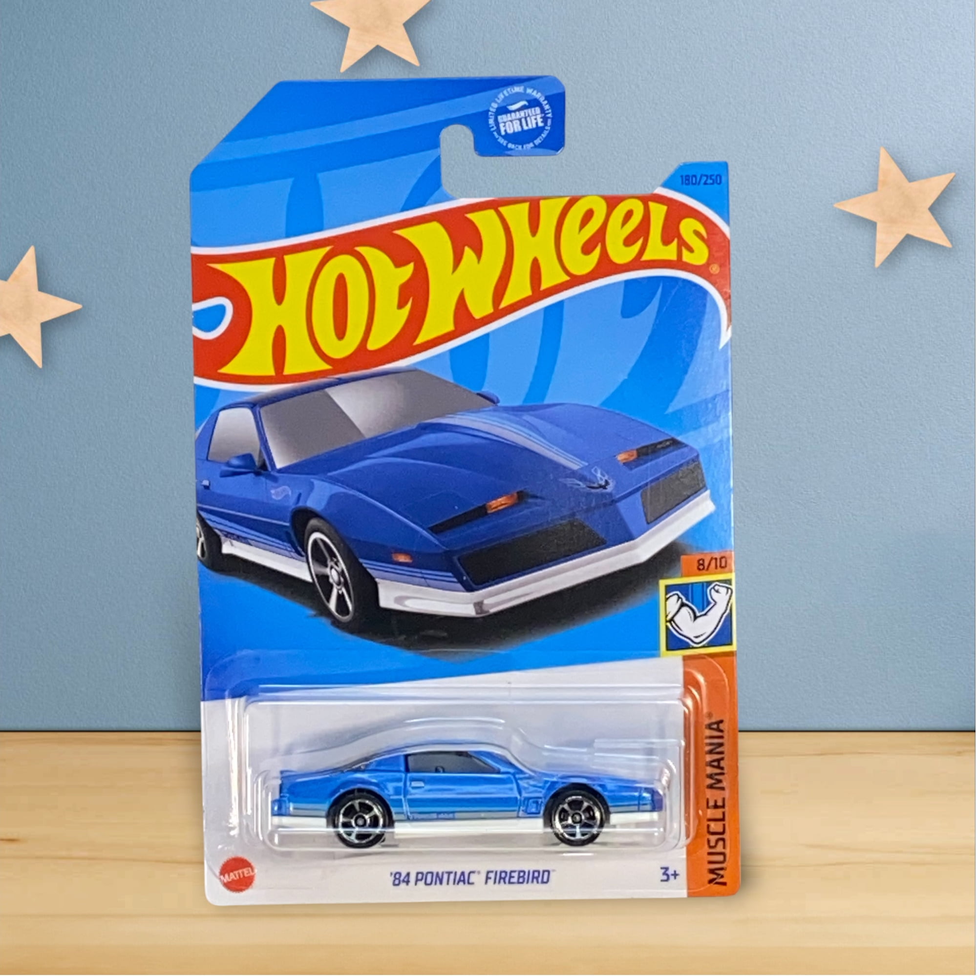 Hot Wheels Muscle Mania 8/10 (2021) Blue '84 Pontiac Firebird Toy