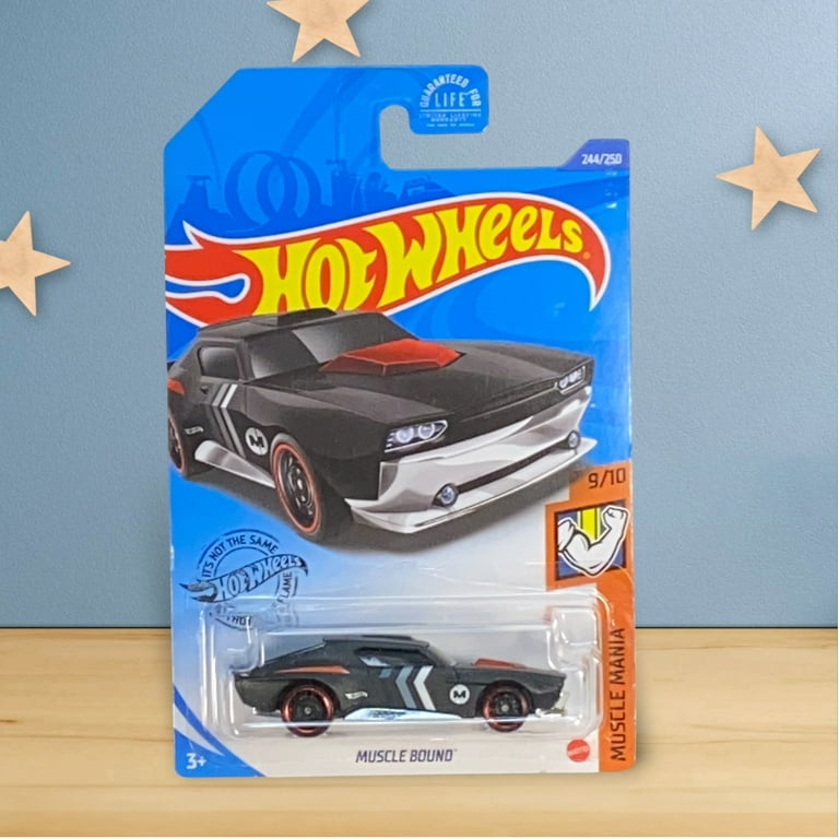 Hot Wheels Muscle Mania 9/10 (2018) Black Muscle Bound Car 244/250