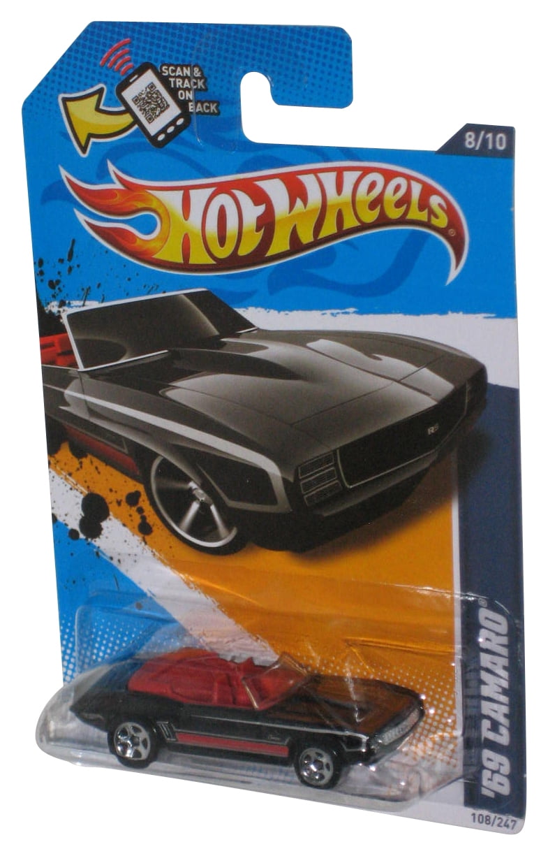 Hot Wheels Muscle Mania GM '12 (2011) Black '69 Camaro Toy Car 108