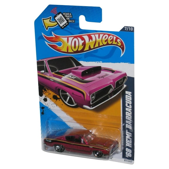Hot Wheels Muscle Mania Mopar '12 (2011) Lavender '68 Hemi Barracuda Toy Car 87/247
