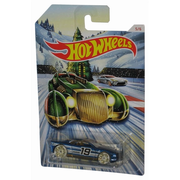 Hot Wheels Muscle Tone (2018) Winter Holiday Green Toy Car 5/6