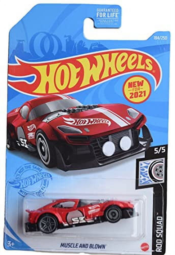 Hot Wheels Muscle and Blown Rod Squad 5 5 Red 184 250