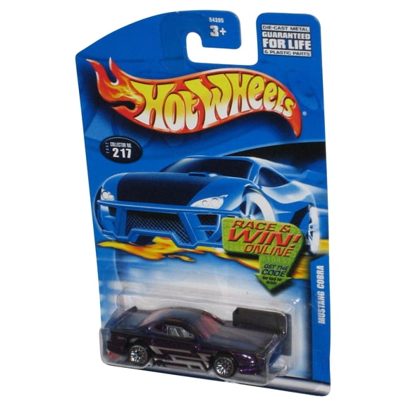Hot Wheels Mustang Cobra (2002) Purple Die-Cast Toy Car #217