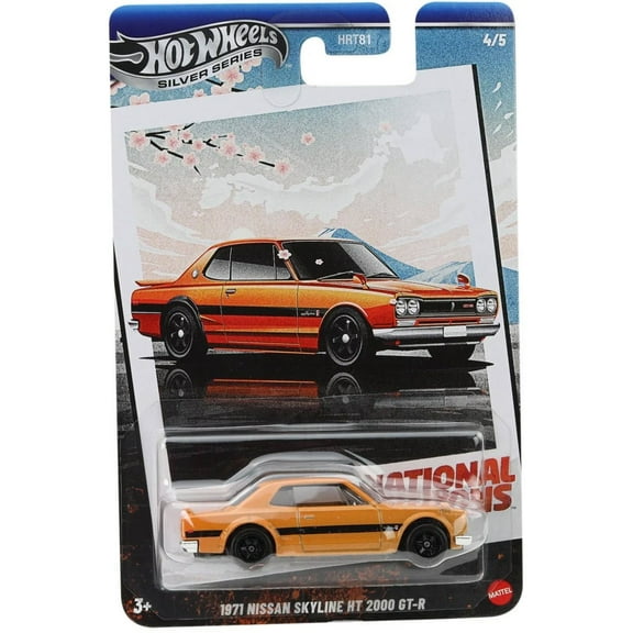 Hot Wheels National Icons 1971 Nissan Skyline HT 2000 GT-R Diecast Car
