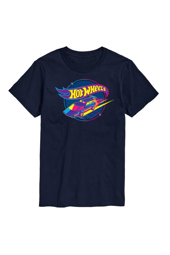 - Neon Racer Logo - Men's Short Sleeve T-Shirt