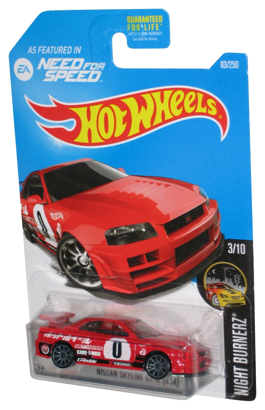 Hot Wheels Night Burnerz 3/10 (2015) Need For Speed Nissan Skyline