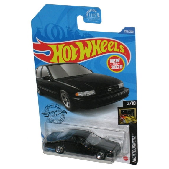 Hot Wheels Nightburnerz 2/10 Black '96 Chevrolet Impala SS Car 232/250