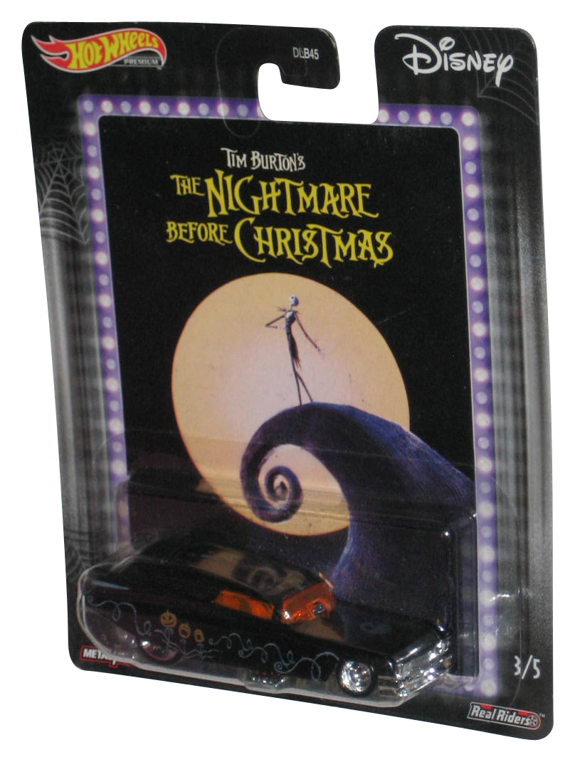 Hot Wheels Nightmare Before Christmas Real Riders Metal Black '59