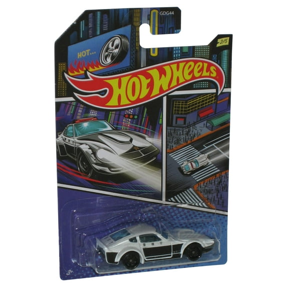 Hot Wheels Nissan Fairlady Z (2019) Mattel Police White Toy Car 2/5