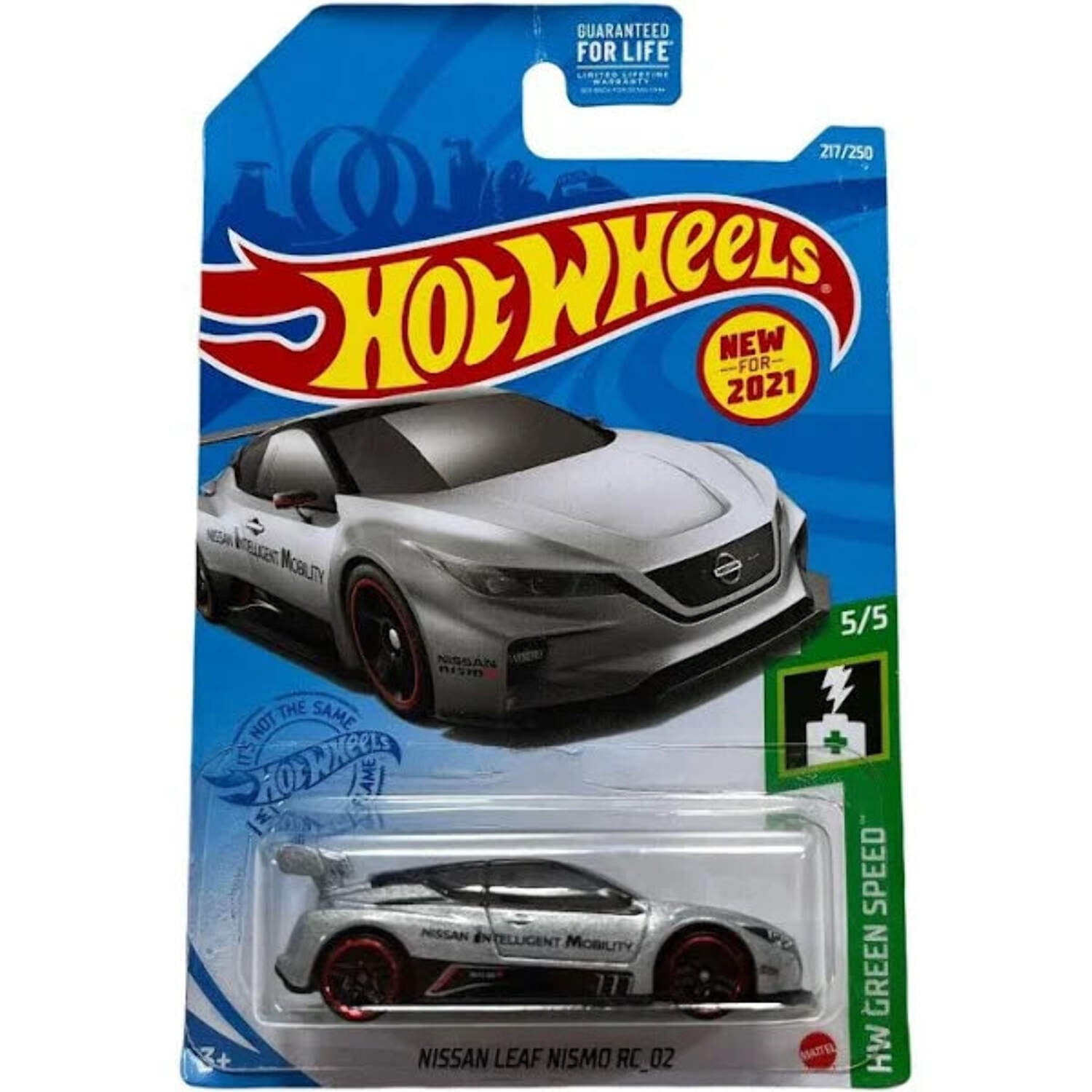 Hot Wheels Nissan Leaf Nismo RC_2 Argento 5/5 HW Green Speed 2021 In Custodia Protettiva Klas - 4