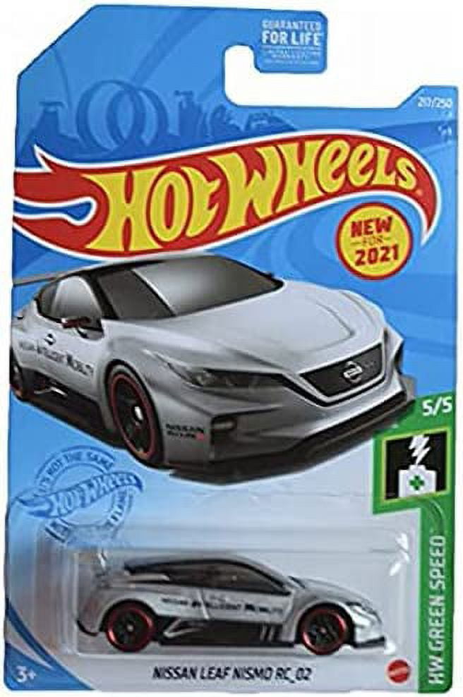 Hot Wheels Nissan Leaf Nismo RC_02 (Silver) 2021 HW Green Hot Wheels Nissan Leaf Nismo RC_02 (Silver) 2021 HW Green