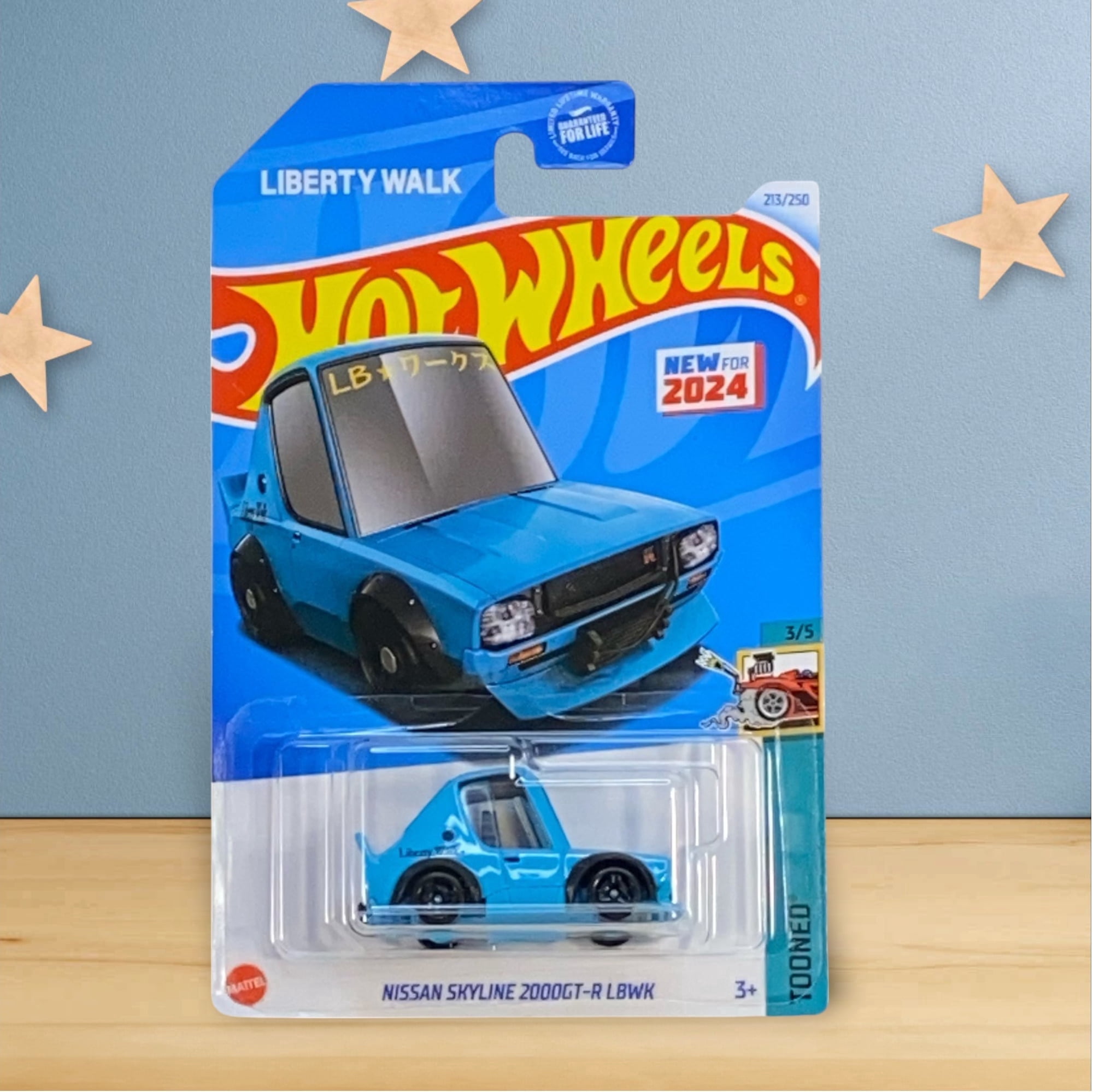 Hot Wheels Nissan SKyline 2000GT-R LBWK 213/250 Tooned 3/5 Blue