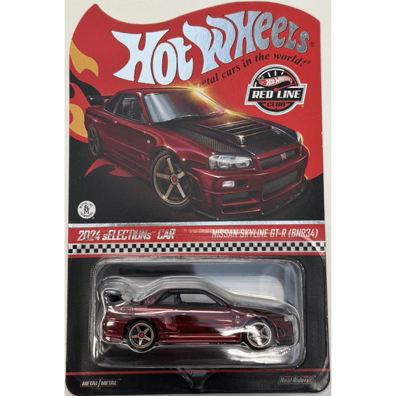 Hot Wheels Nissan Skyline GT-R (BNR34) RLC Exclusive Collectors sELECTIONs - Oxblood Red