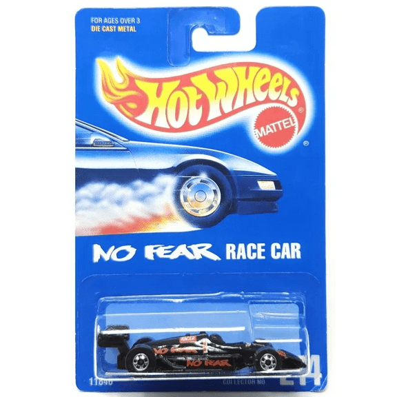 Hot Wheels No Fear Race Car #244 All Blue Card
