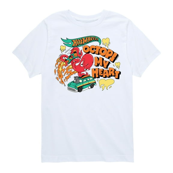 Hot Wheels - Octopi My Heart - Toddler & Youth Short Sleeve Graphic T-Shirt