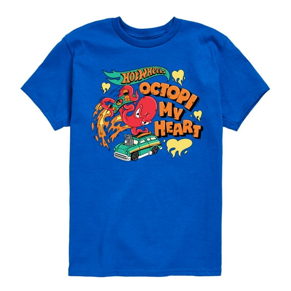 Hot Wheels - Octopi My Heart - Toddler & Youth Short Sleeve Graphic T-Shirt