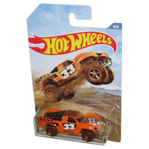 Hot Wheels Off Road Baja Truck (2018) Mattel Orange Car Toy 4/6