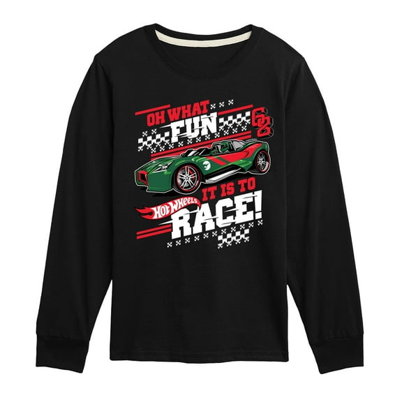 Hot Wheels - Oh What Fun It Is To Race - Toddler & Youth Long Sleeve Graphic T-Shirt