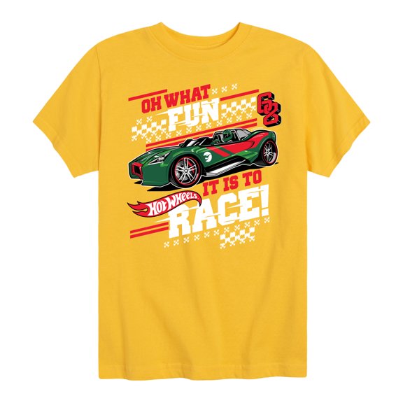 Hot Wheels - Oh What Fun It Is To Race - Toddler & Youth Short Sleeve Graphic T-Shirt