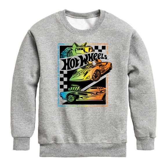 Hot Wheels - Original Stunt Brand Gradient - Youth Crew Fleece Sweatshirt