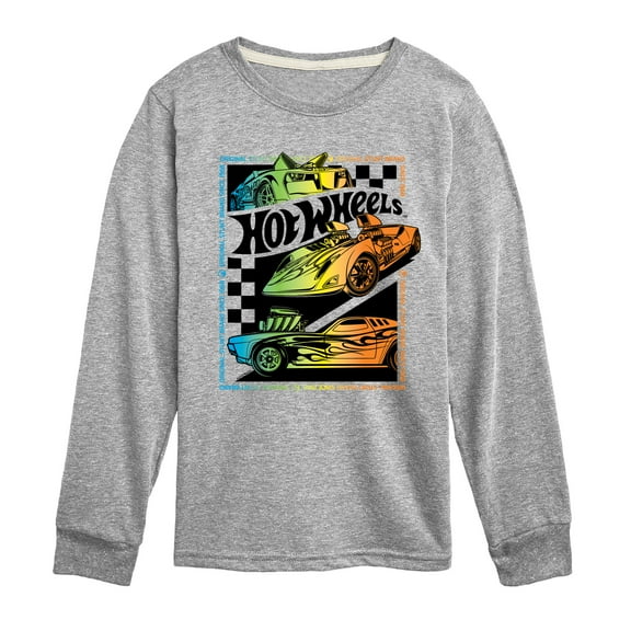 Hot Wheels - Original Stunt Brand Gradient - Youth Long Sleeve Graphic T-Shirt