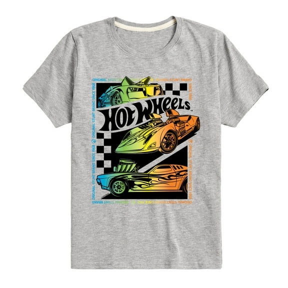 Hot Wheels - Original Stunt Brand Gradient - Youth Short Sleeve Graphic T-Shirt