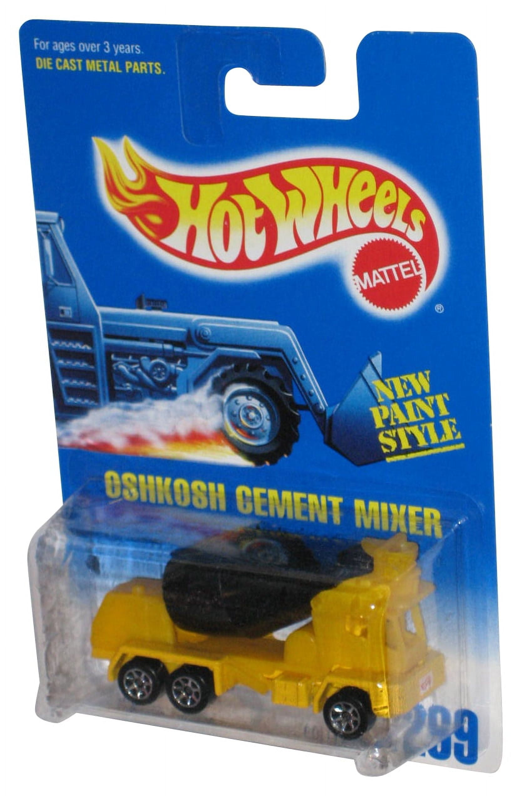 Hot Wheels Oshkosh Cement Mixer (1991) Yellow Construction Toy 269