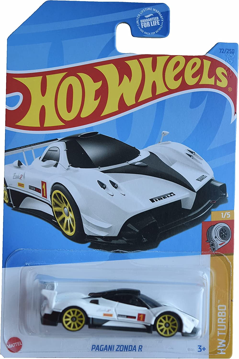 2023 Hot Wheels Pagani Zonda R White, HW Turbo, Die-Cast 2023 Hot Wheels Pagani Zonda R White, HW Turbo, Die-Cast