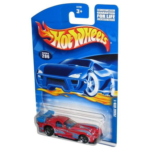 Hot Wheels Panoz GTR-1 (2001) Red Collector Toy Car #206