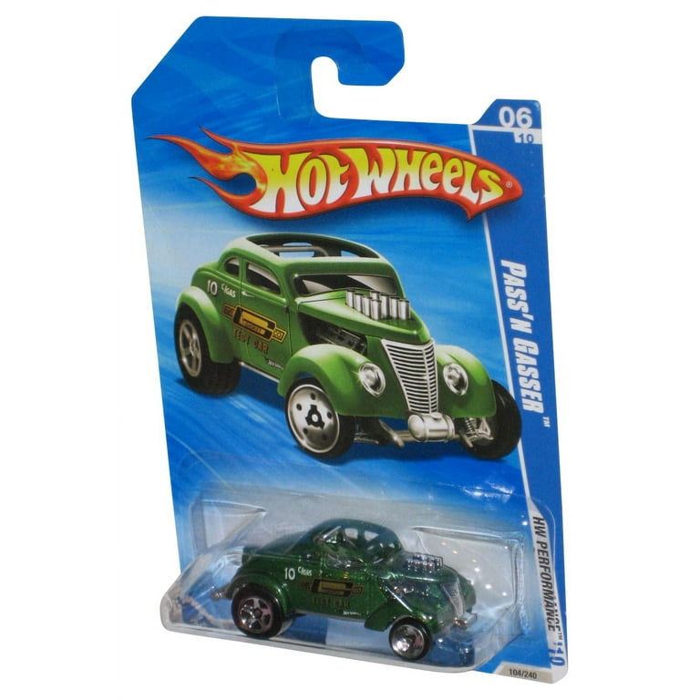 Hot Wheels Pass'N Gasser Muscle Mania '10 (2009) Green Die-Cast