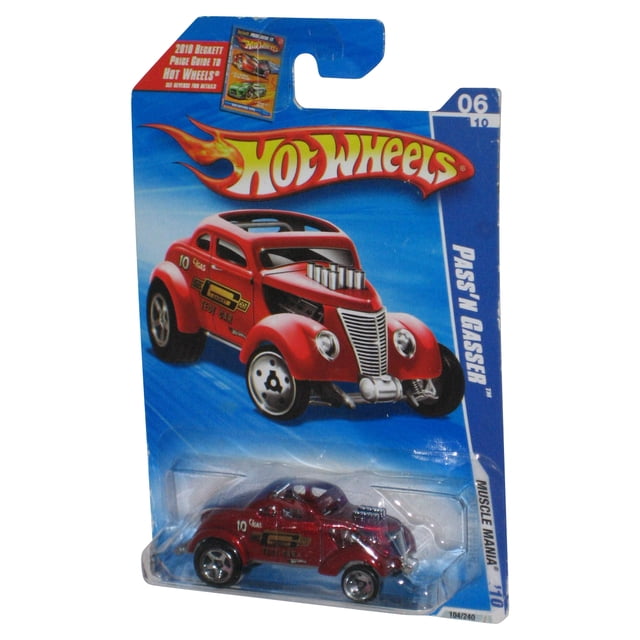 Hot Wheels Pass'N Gasser Muscle Mania (2009) Red DieCast Toy Car 06/10