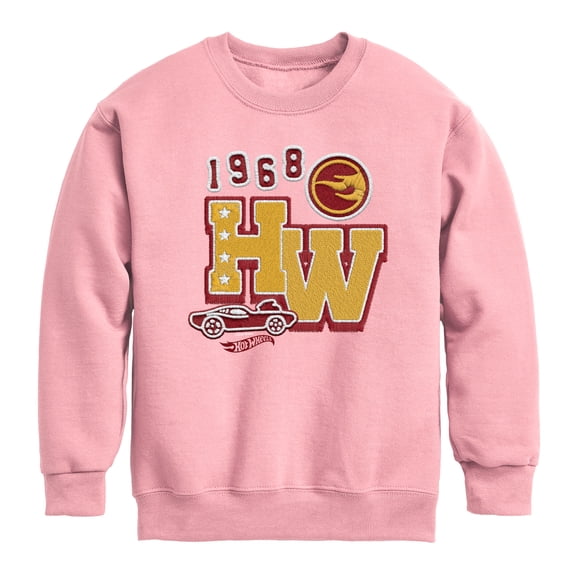 Hot Wheels - Patch - Youth Boys Crew Fleece Sweatshirt