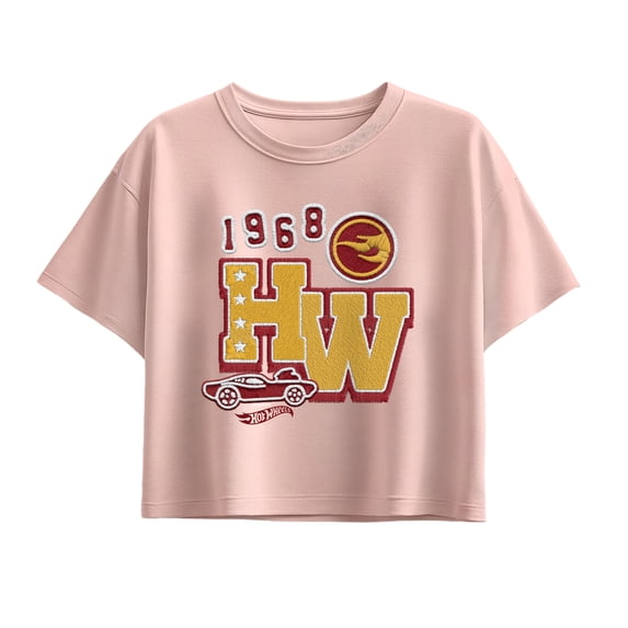 Hot Wheels - Patch - Youth Girls Boxy T-Shirt