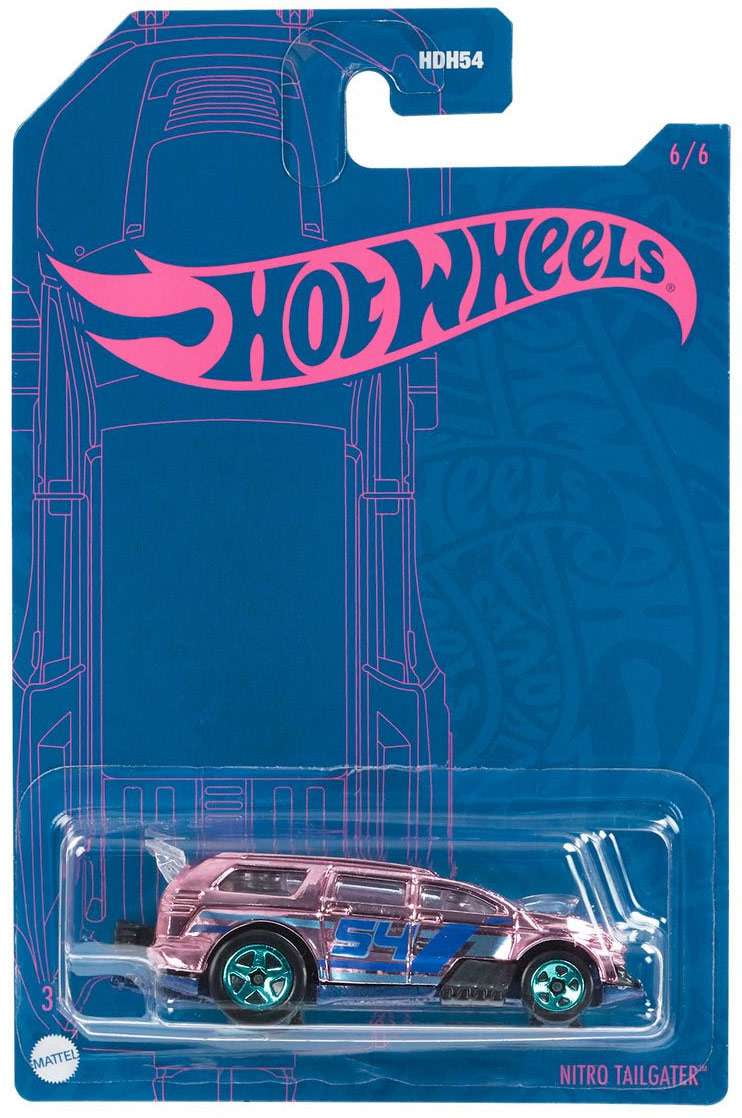Hot Wheels Pearl & Chrome 2022 Nitro Tailgater Diecast Car