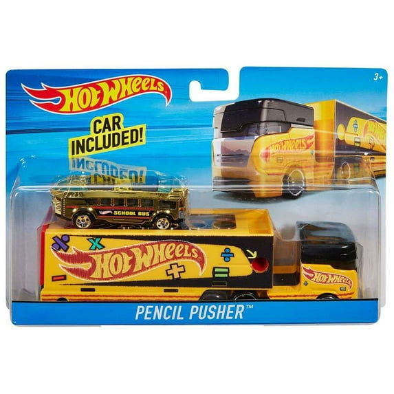 Hot Wheels Pencil Pusher Diecast Car (Yellow)