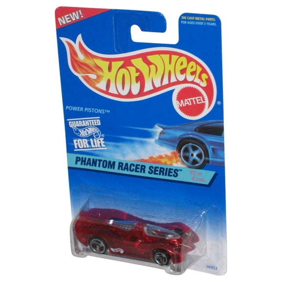 Hot Wheels Phantom Racer Series 2/4 (1996) Red Power Pistons Toy Car #530