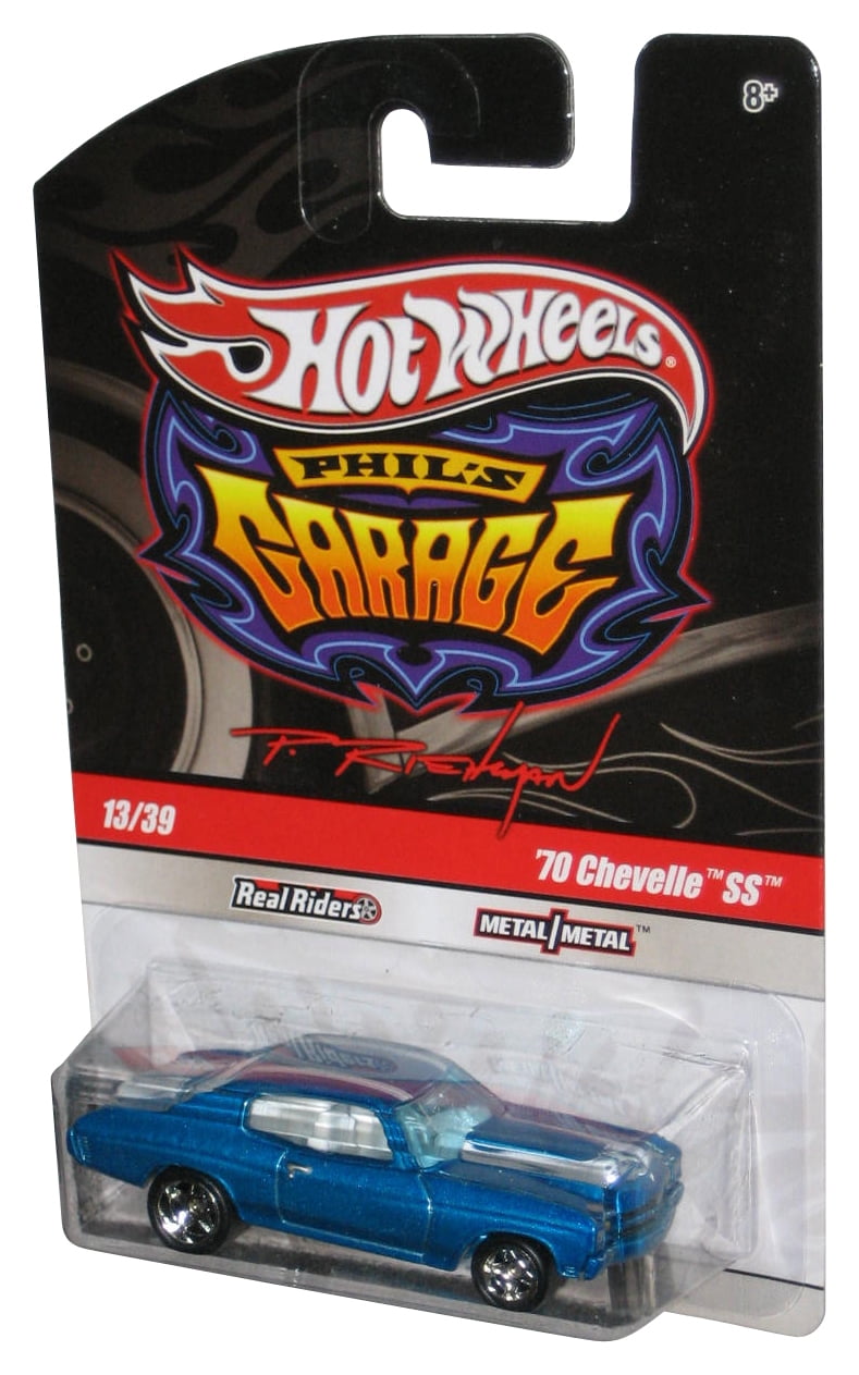Hot Wheels Phil's Garage (2009) Blue '70 Chevelle SS Real Riders
