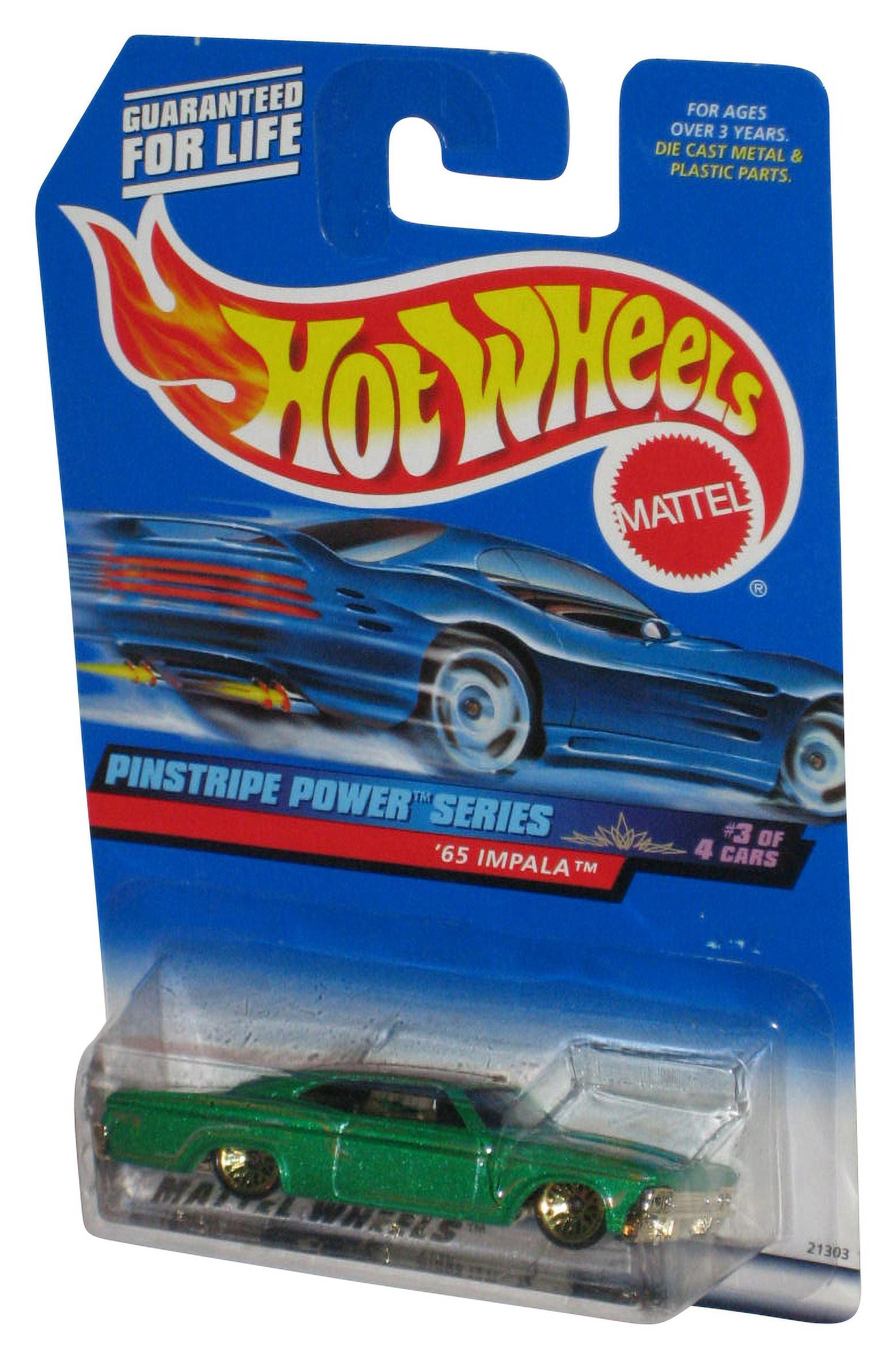Hot Wheels Pinstripe Power Series 3/4 (1998) Green '65 Impala Toy