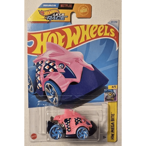 Hot Wheels Piranha Terror 87/250 Pink HW Mega Bite 4/5