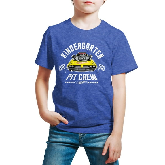 Hot Wheels - Pit Crew Kindergarten - Youth Short Sleeve Graphic T-Shirt