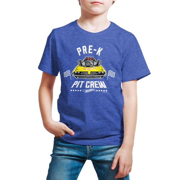 Hot Wheels - Pit Crew Pre K - Youth Short Sleeve Graphic T-Shirt