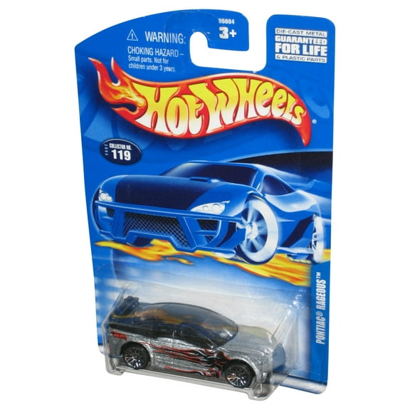 Hot Wheels Pontiac Rageous (2002) Mattel Silver Toy Car #119