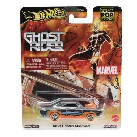 Hot Wheels Pop Culture 2025 Marvel Ghost Rider Charger Collectible Toy Car Vehicle