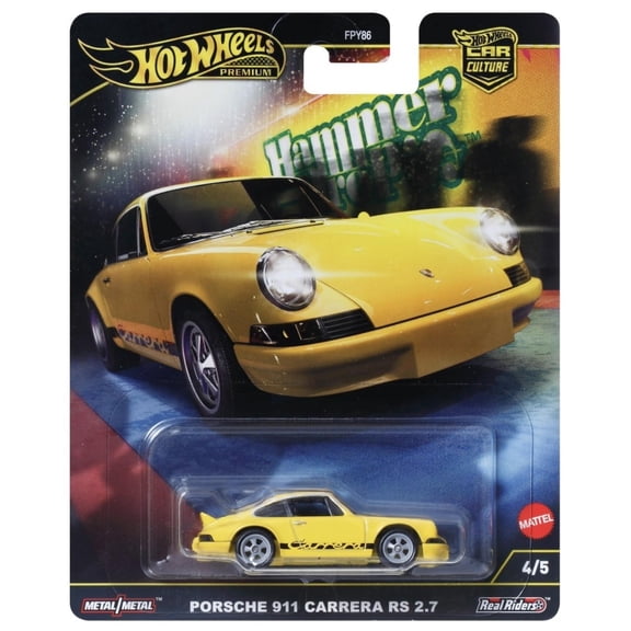 Hot Wheels Porsche 911 Carrera RS 2.7 Hammer Drop Car Culture Premium