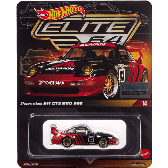 Hot Wheels Porsche 911 GT2 EVO 993 Collectors Elite 64