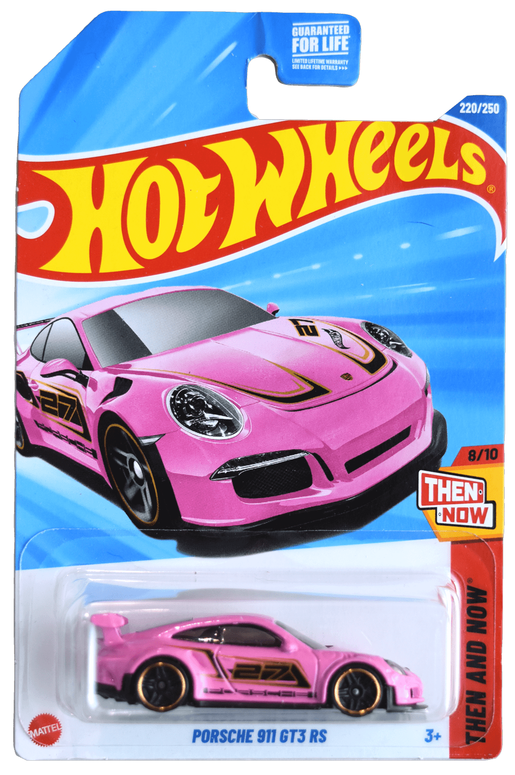 Hot Wheels Porsche 911 GT3 RS, Then and Now 8/10 [pink] 220/250