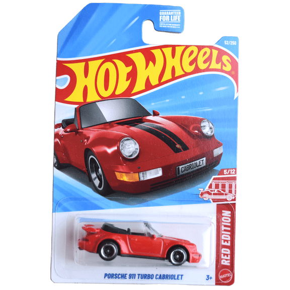 Hot Wheels Porsche 911 Turbo Cabriolet, Red Edition 5/12 [red] 52/250