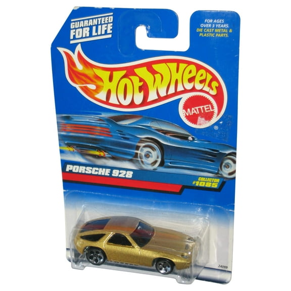 Hot Wheels Porsche 928 (1998) Mattel Gold Collector Toy Car #1085 - (Card Wear)