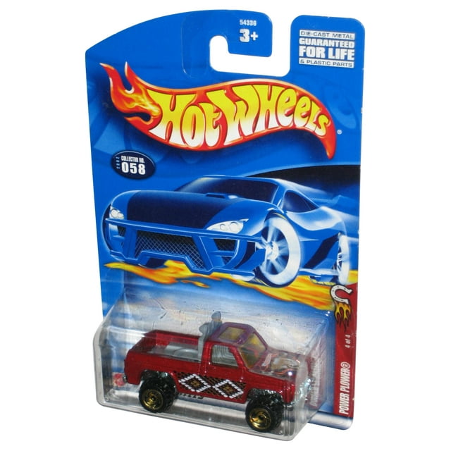 Hot Wheels Power Plower 4/4 (2002) Red Collector Toy Truck 058